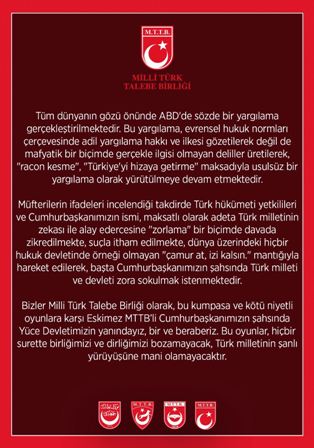 Türk Talebe Birliğinden önemli açıklama