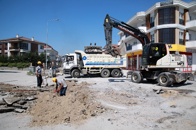 O caddede çalışmalar tamamlanıyor