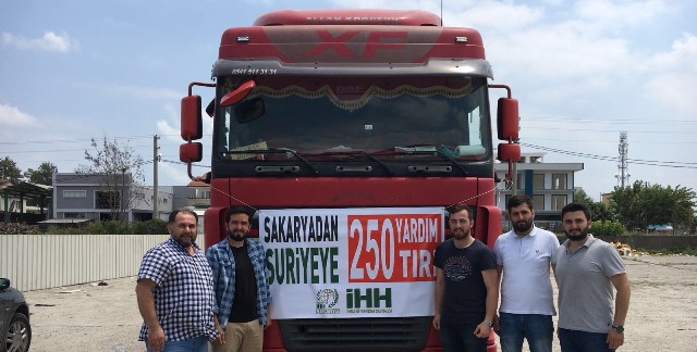 Sakarya’dan Suriye’ye 250 Tır