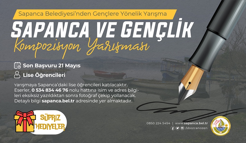 Sapanca gençleri için yarışma