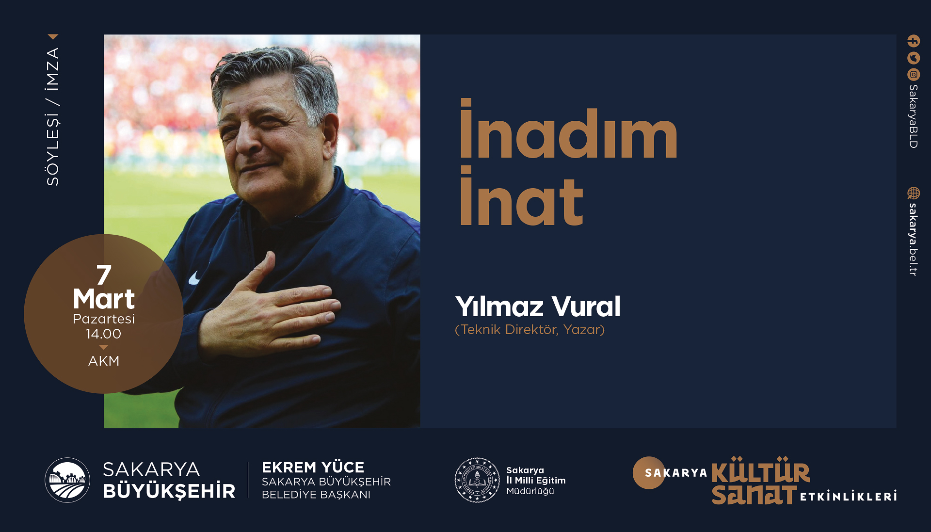 Yılmaz Vural söyleşiye geliyor