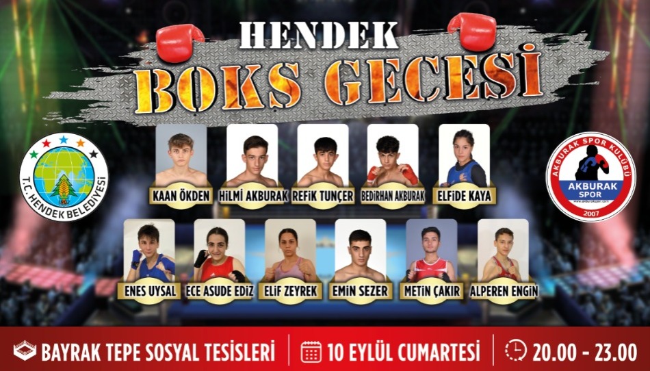 HENDEK’TE ULUSLARARASI BOKS GECESİ