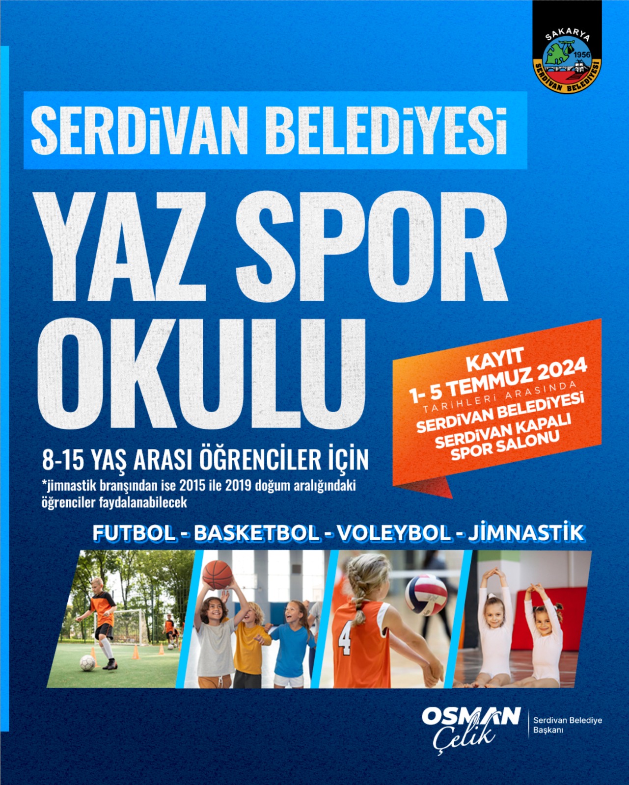 Serdivan'da Yaz Spor Okulları Başlıyor