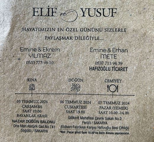 Yusuf-Elif’ine kavuşuyor