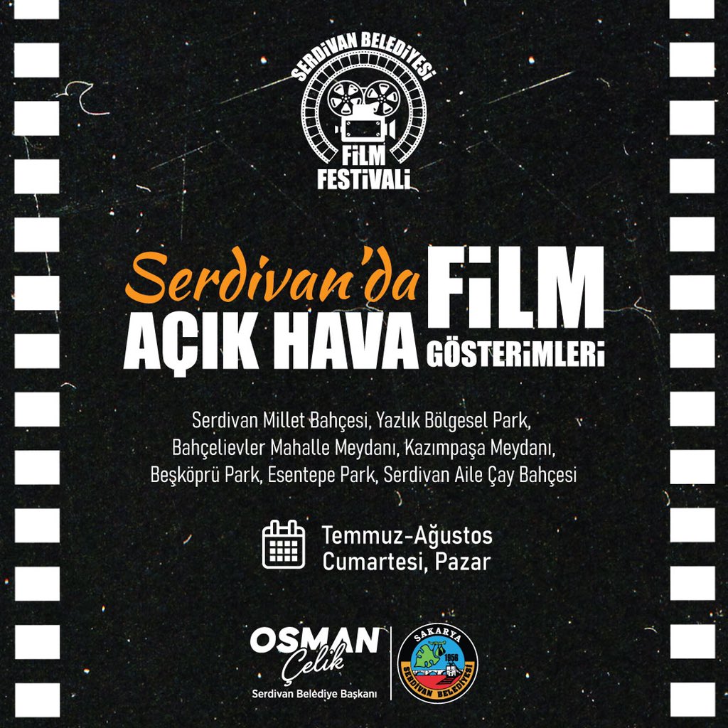 Serdivan'da açık havada sinema keyfi başlıyor