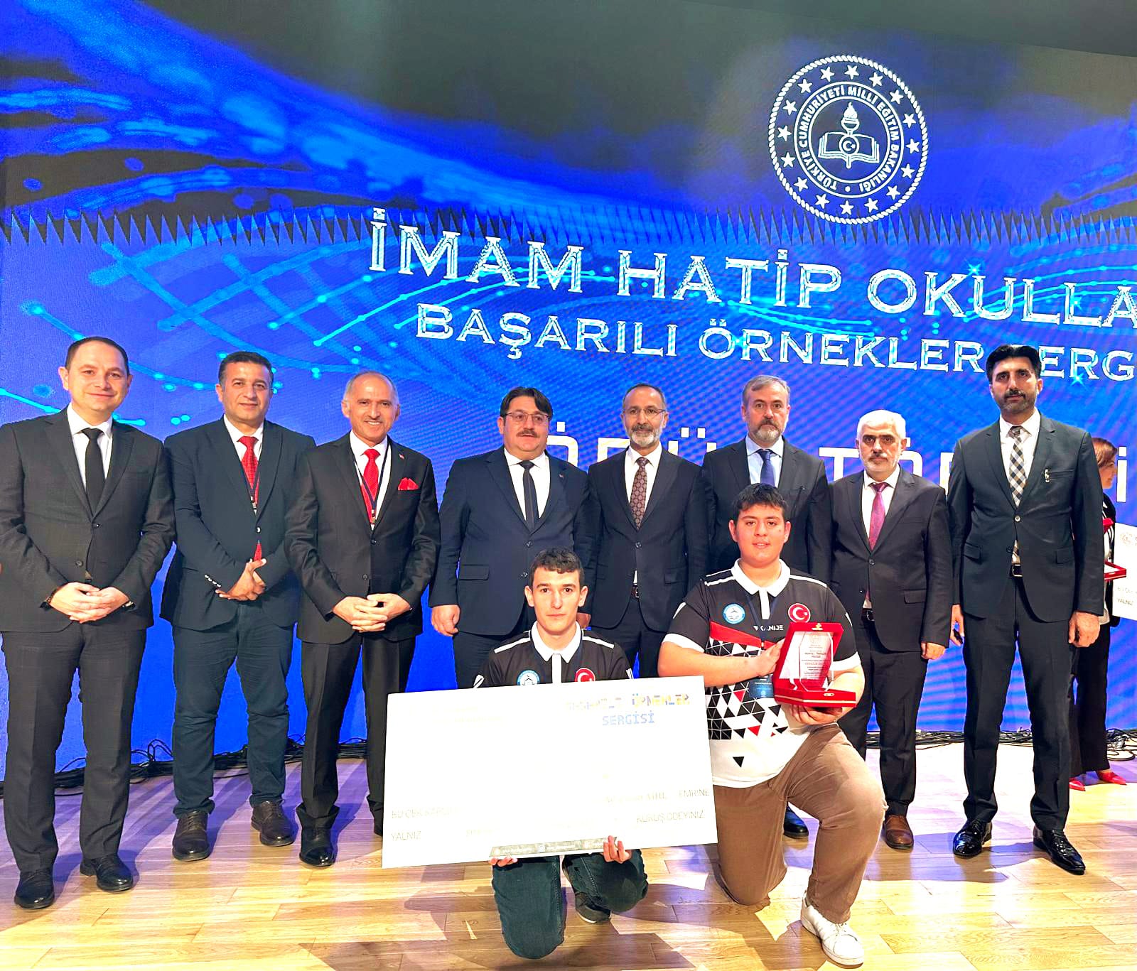 İmam Hatip Lisesi projesiyle birinci oldu