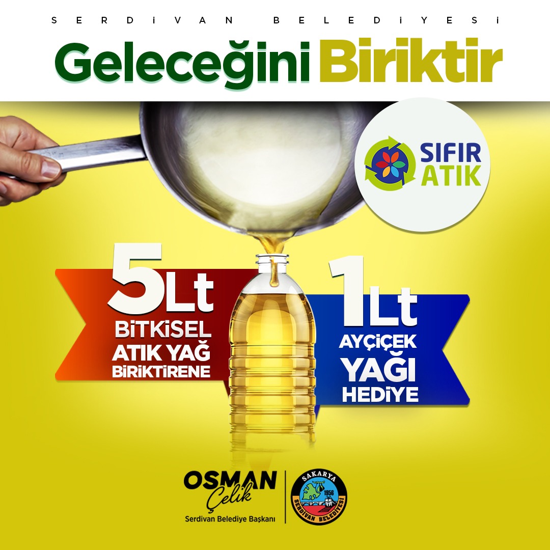 5 litre atık yağ biriktir 1 kilo yağ kazan