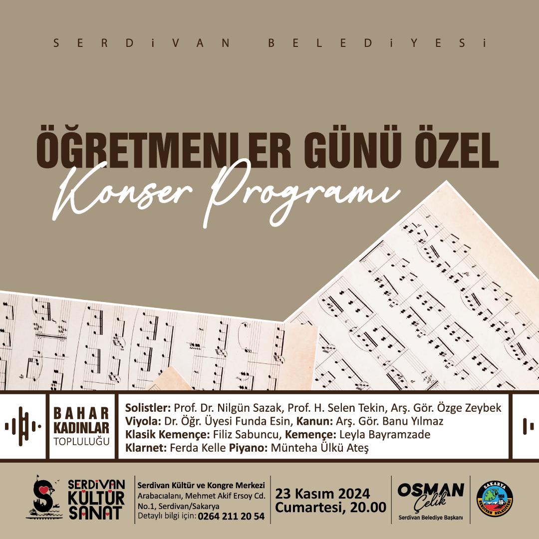 Öğretmenlere Özel Konser var