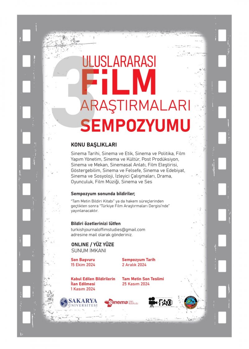 Film Araştırmaları Sempozyumu Başlıyor